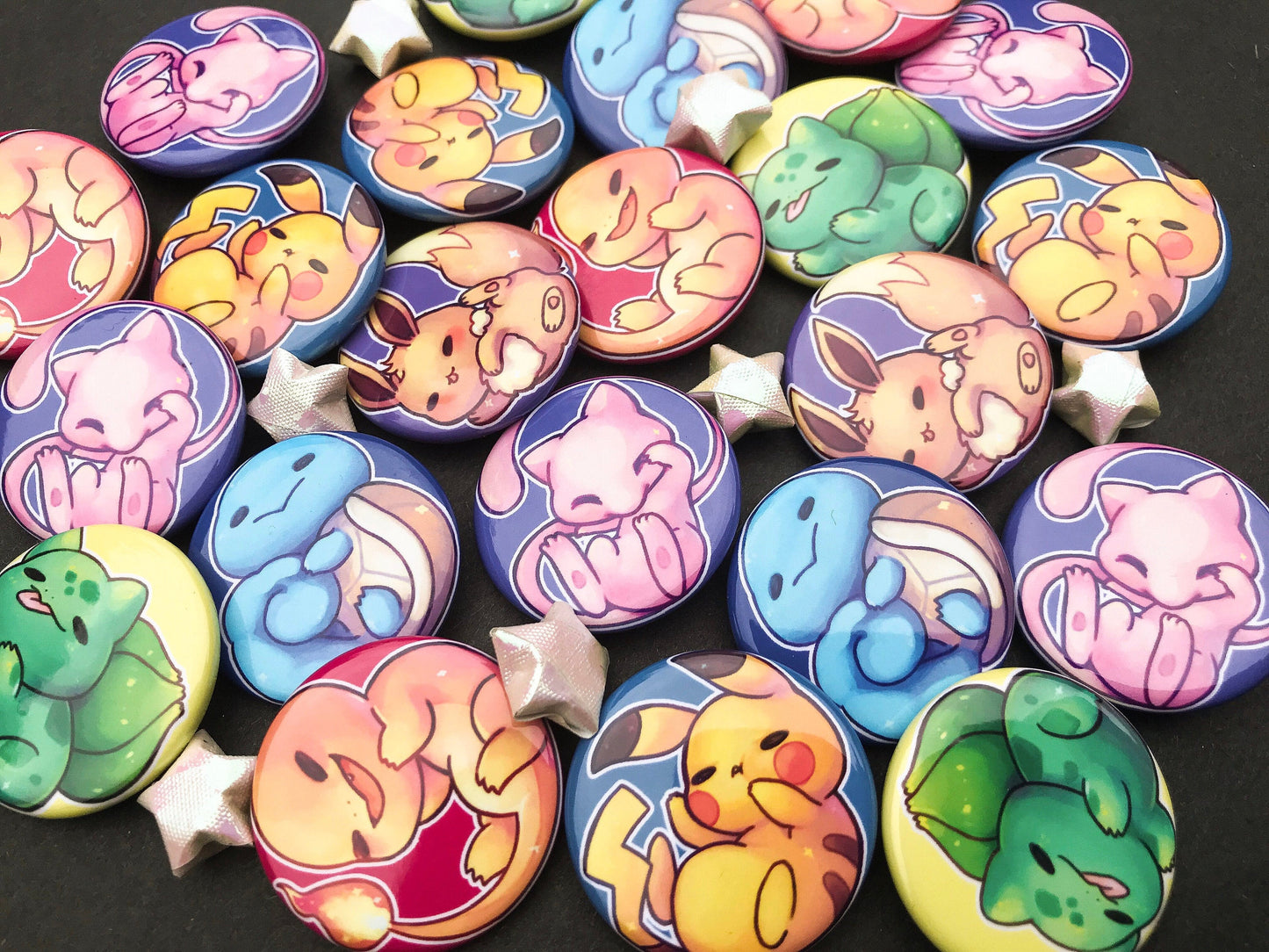 Cute Pokemon 1.25" buttons SET