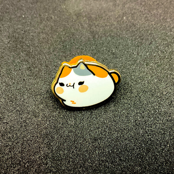 Mini Fat Cat 0.8" enamel pin
